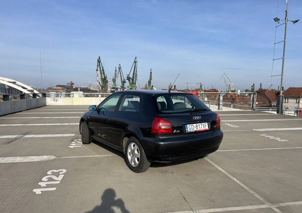 Audi A3 cena 7000 przebieg: 255000, rok produkcji 1996 z Gdańsk małe 37